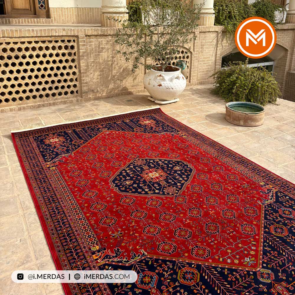 فرش گبه کد 1002 قشقایی زمینه روناسی